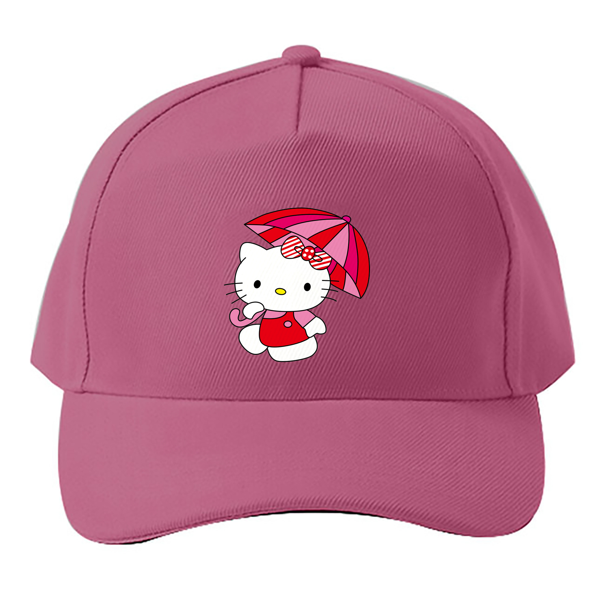 （画像用） Hello Kitty ハローキティ ベースボールキャップ 綿100％ 男女兼用 帽子 スポーツ